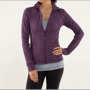Lululemon Forme Purple Zip Up Ziggy Jacket Cuffins